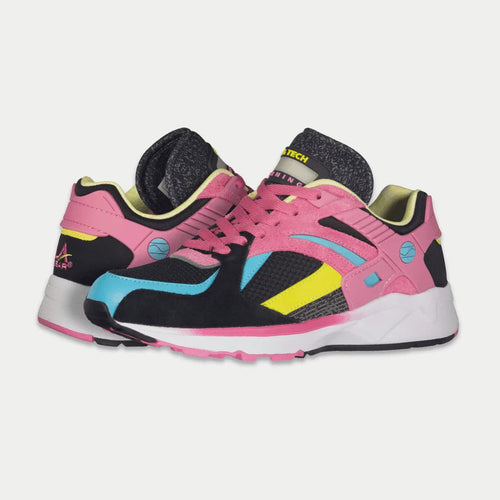 Tenis Light-Up Mujer — Negro y Rosa